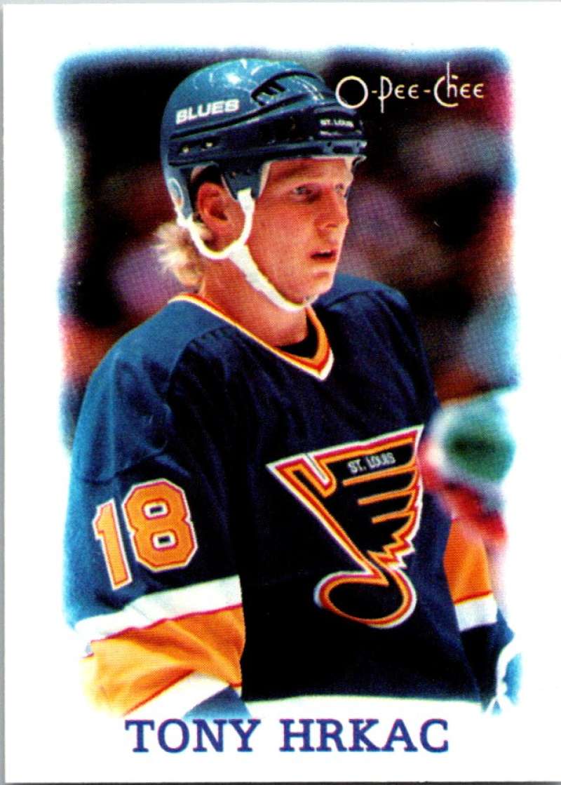 1988-89 O-Pee-Chee Minis #15 Tony Hrkac Blues NHL 04742
