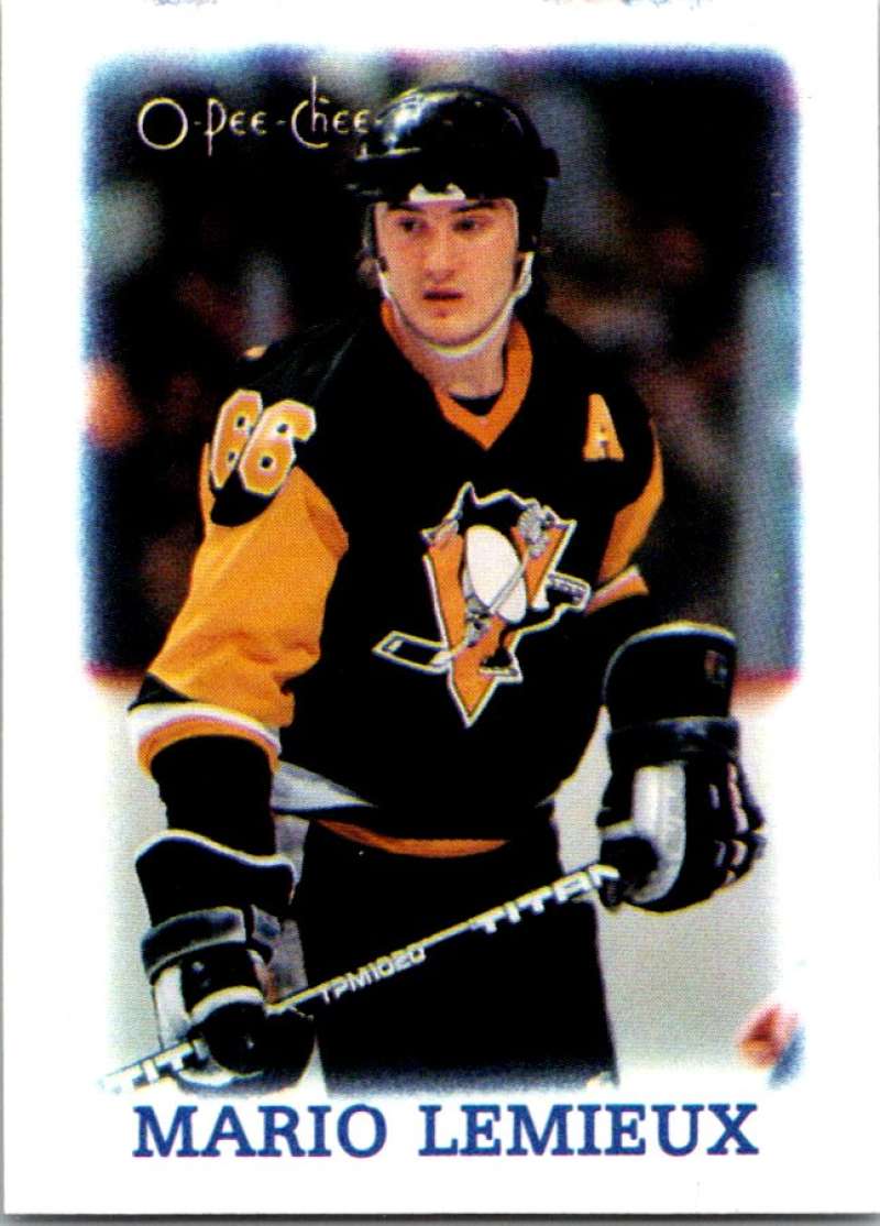 1988-89 O-Pee-Chee Minis #19 Mario Lemieux Penguins NHL 04746