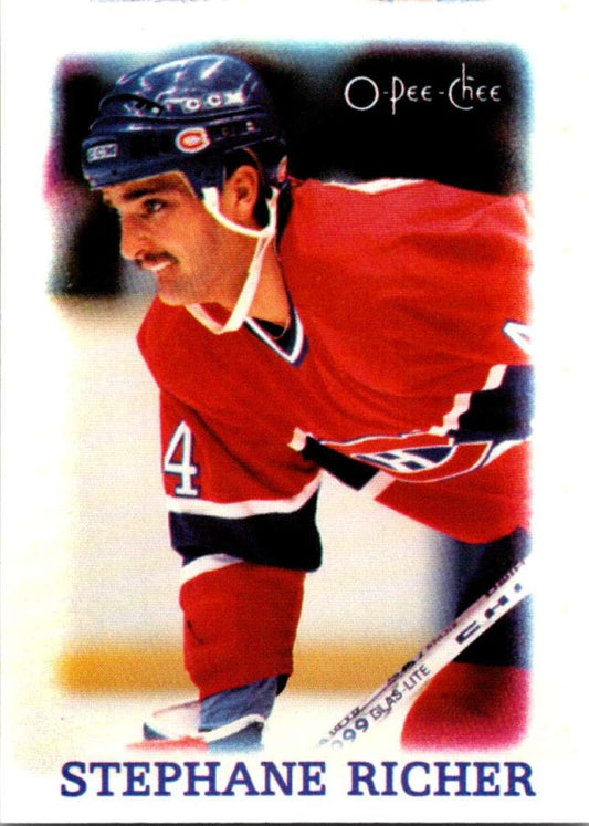 1988-89 O-Pee-Chee Minis #31 Stephane Richer Canadiens NHL 05440 Image 1