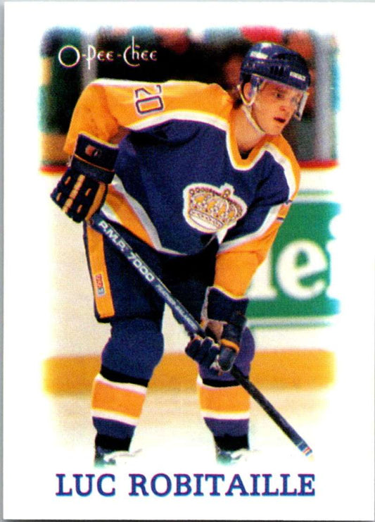1988-89 O-Pee-Chee Minis #32 Luc Robitaille Kings NHL 05441 Image 1