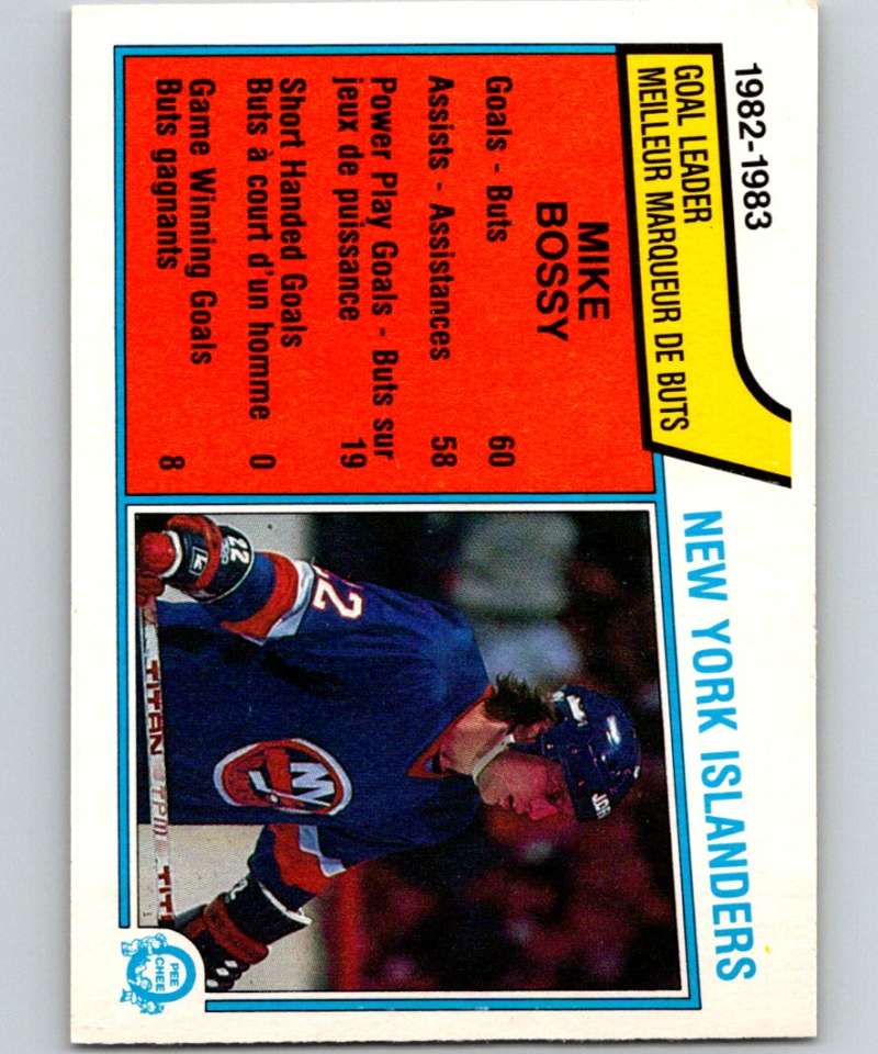 1983-84 O-Pee-Chee #1 Mike Bossy NY Islanders TL NHL Hockey