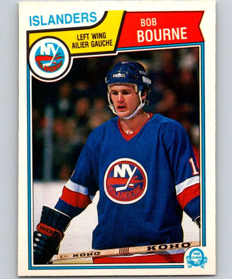 1983-84 O-Pee-Chee #4 Bob Bourne NY Islanders NHL Hockey