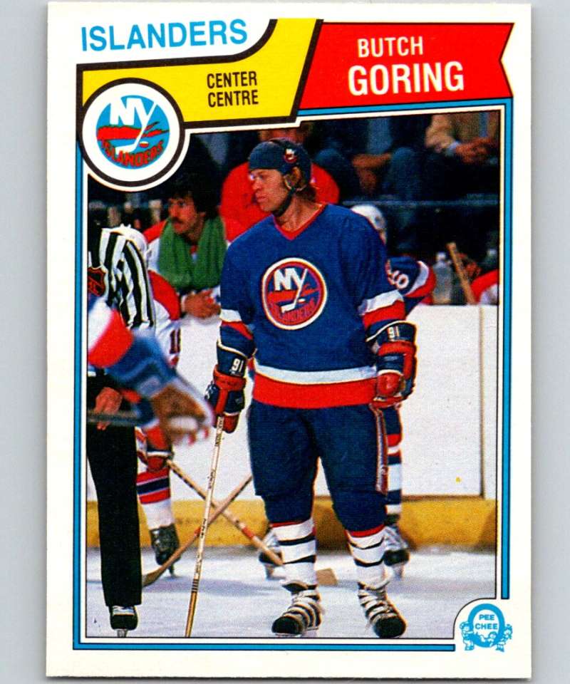 1983-84 O-Pee-Chee #7 Butch Goring NY Islanders NHL Hockey