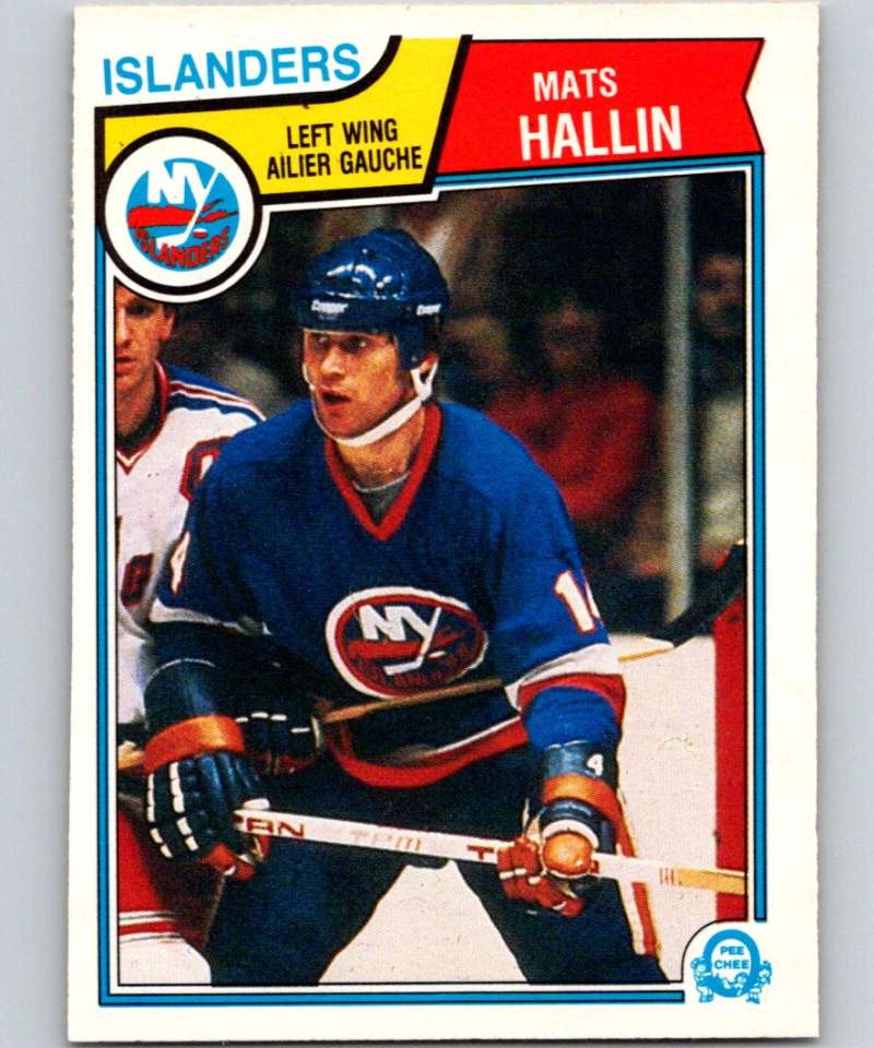 1983-84 O-Pee-Chee #8 Mats Hallin RC Rookie NY Islanders NHL Hockey