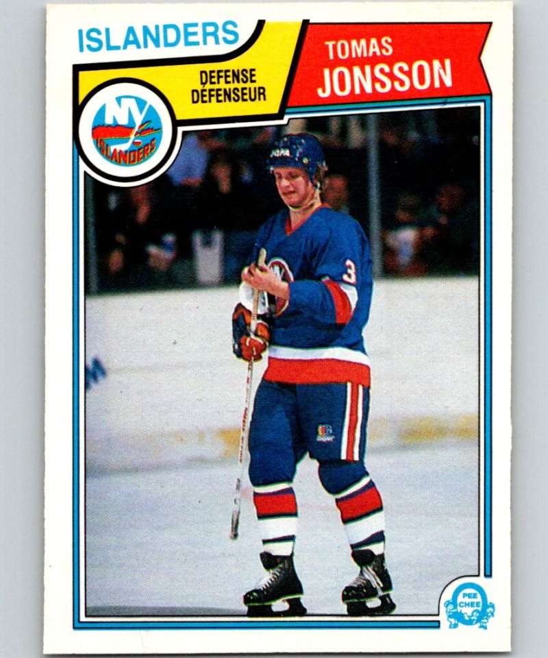 1983-84 O-Pee-Chee #9 Tomas Jonsson NY Islanders NHL Hockey