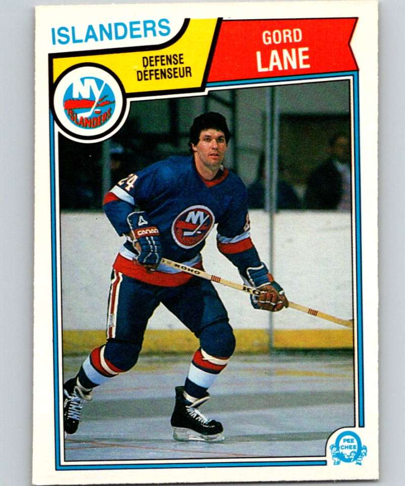 1983-84 O-Pee-Chee #10 Gord Lane NY Islanders NHL Hockey