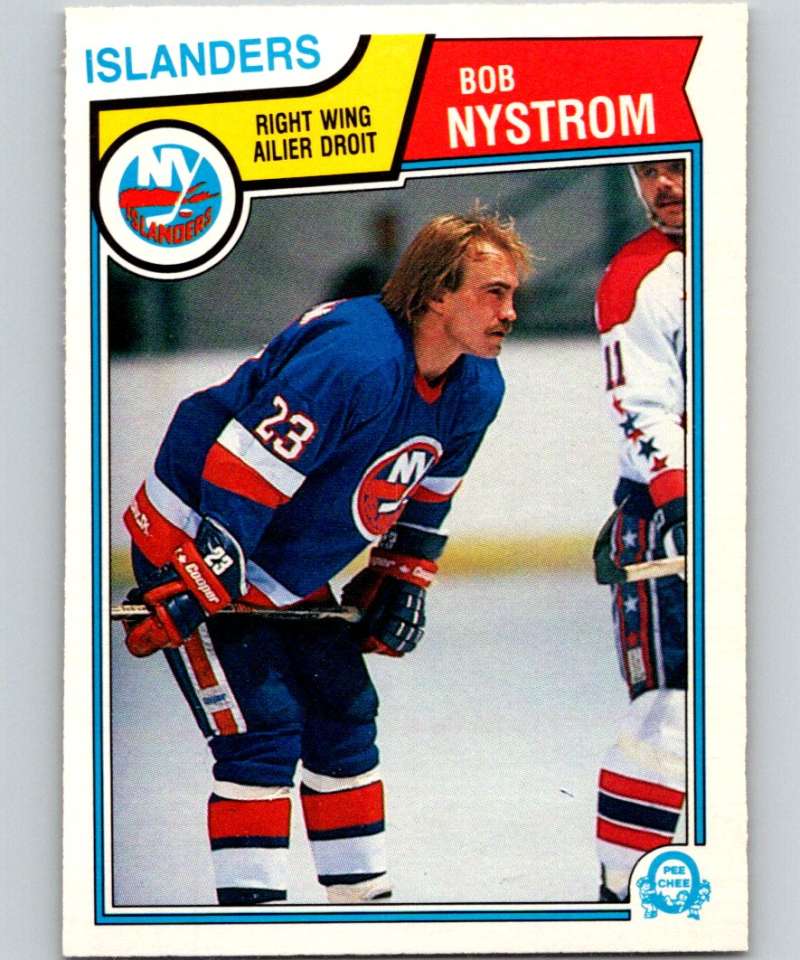 1983-84 O-Pee-Chee #14 Bob Nystrom NY Islanders NHL Hockey