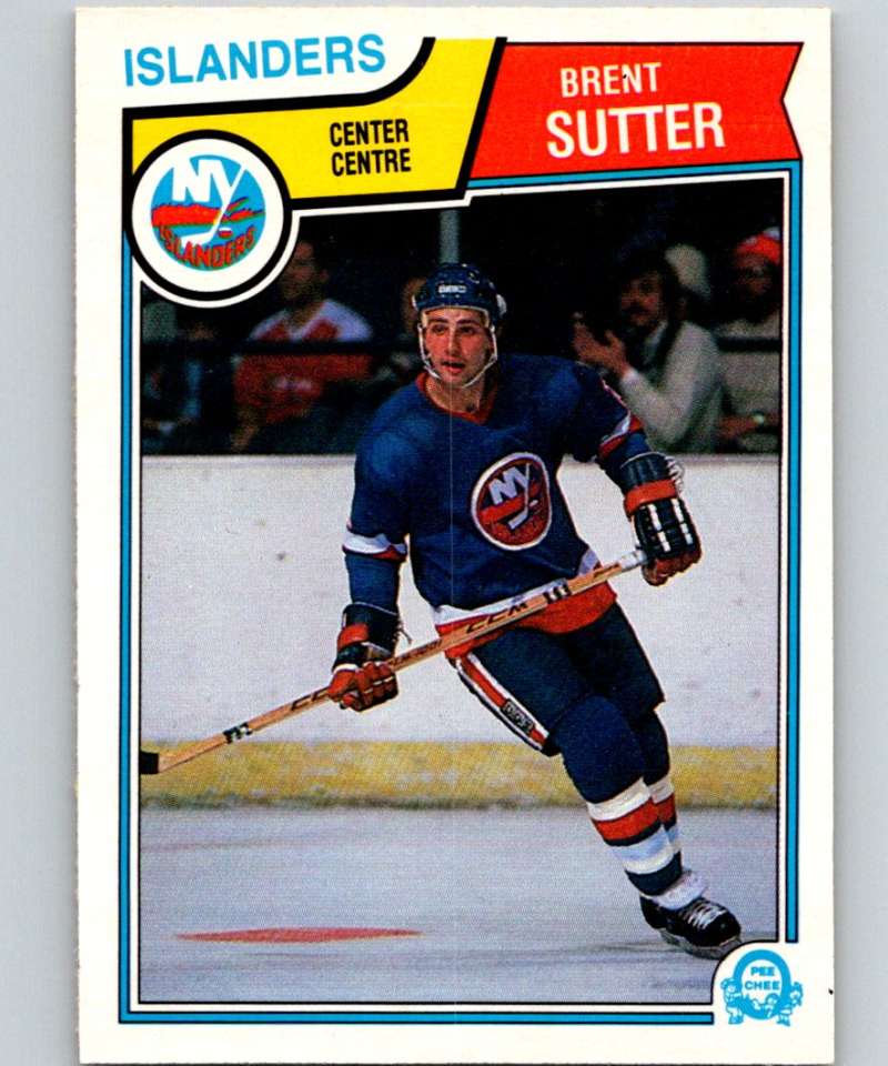 1983-84 O-Pee-Chee #18 Brent Sutter NY Islanders NHL Hockey