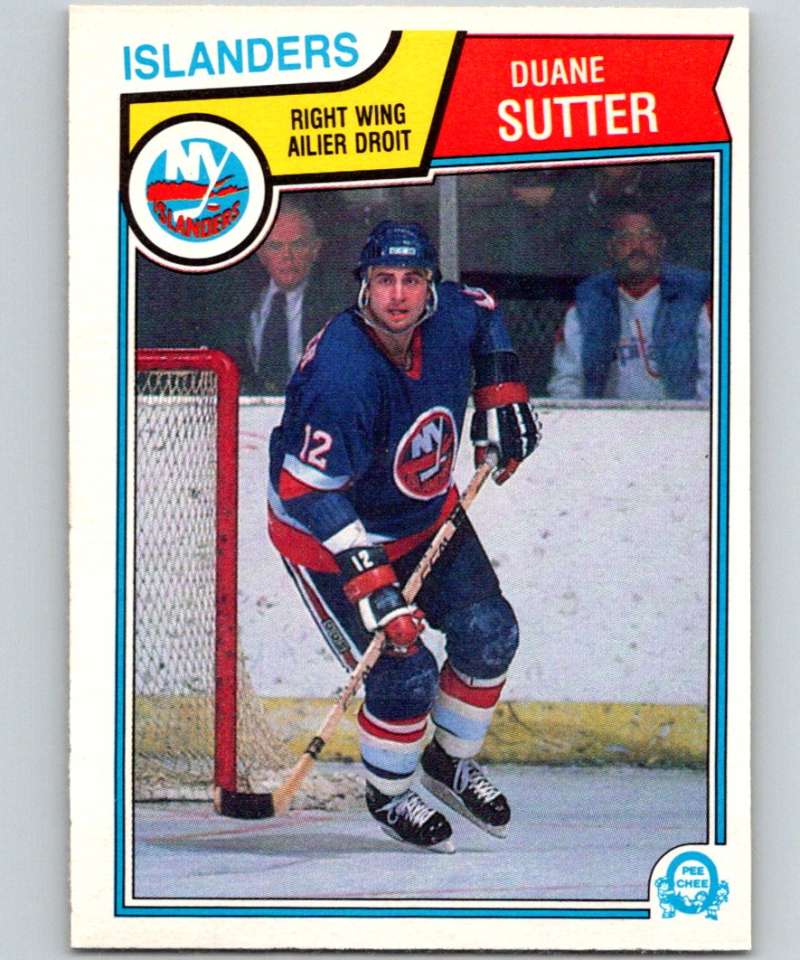 1983-84 O-Pee-Chee #19 Duane Sutter NY Islanders NHL Hockey Image 1