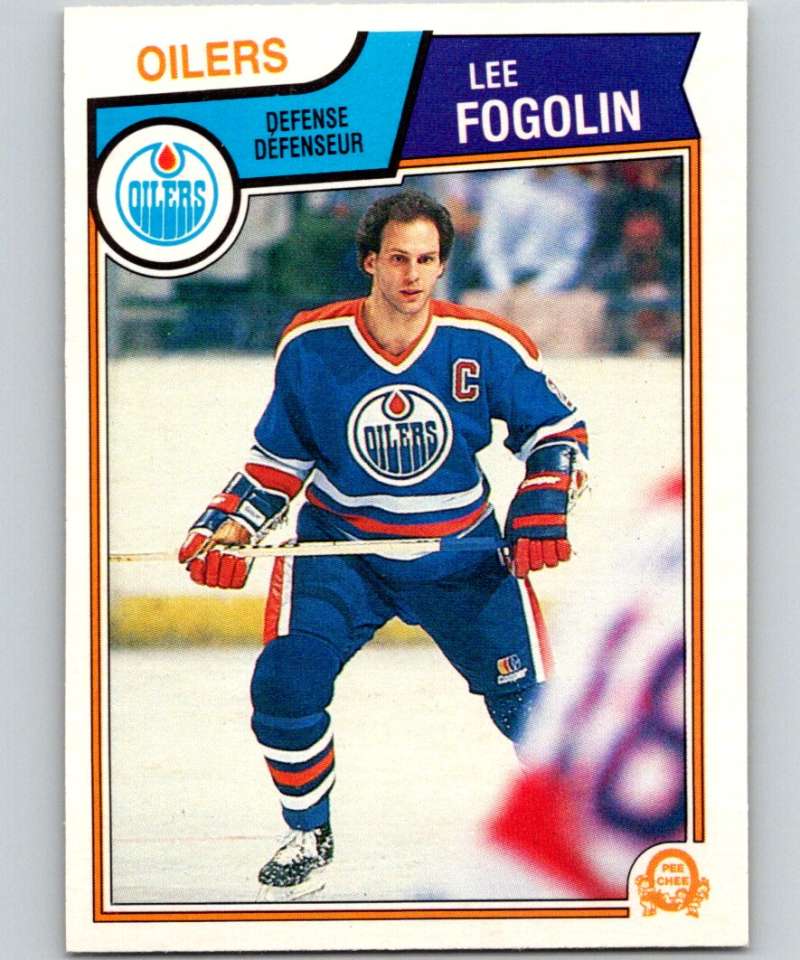1983-84 O-Pee-Chee #26 Lee Fogolin Oilers NHL Hockey