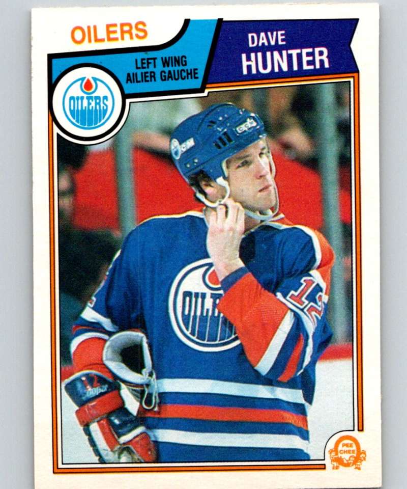 1983-84 O-Pee-Chee #32 Dave Hunter Oilers NHL Hockey