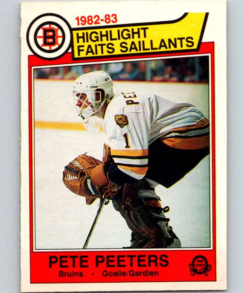 1983-84 O-Pee-Chee #44 Pete Peeters Blackhawks HL NHL Hockey