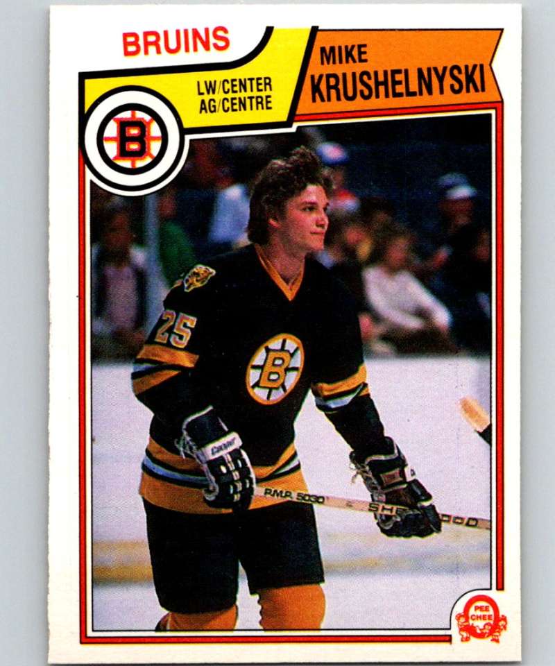 1983-84 O-Pee-Chee #52 Mike Krushelnyski RC Rookie Bruins NHL Hockey