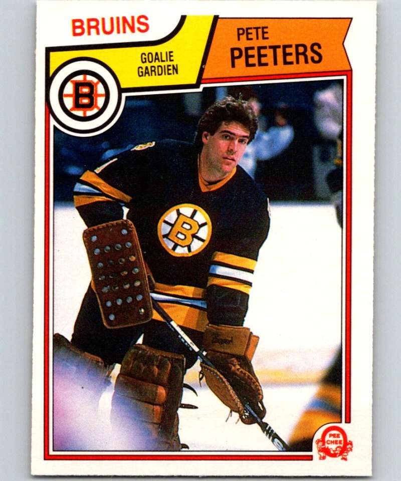 1983-84 O-Pee-Chee #58 Pete Peeters Bruins NHL Hockey
