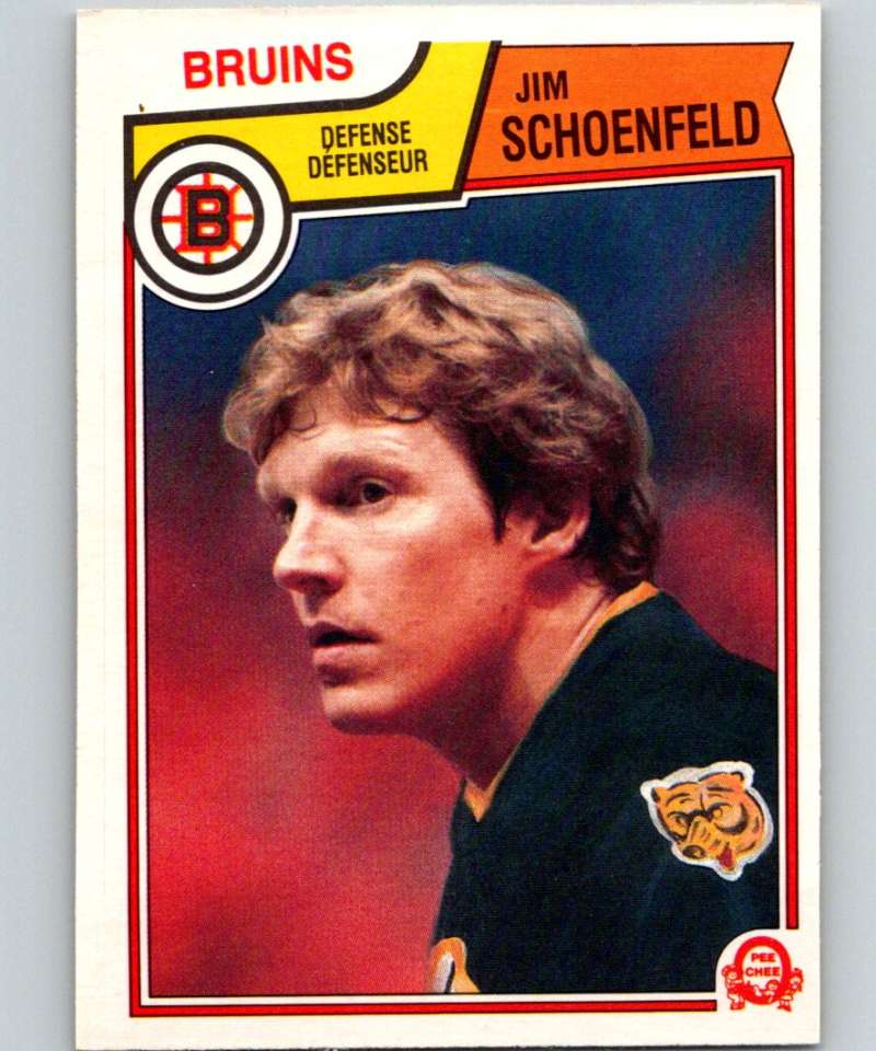 1983-84 O-Pee-Chee #59 Jim Schoenfeld Bruins NHL Hockey Image 1
