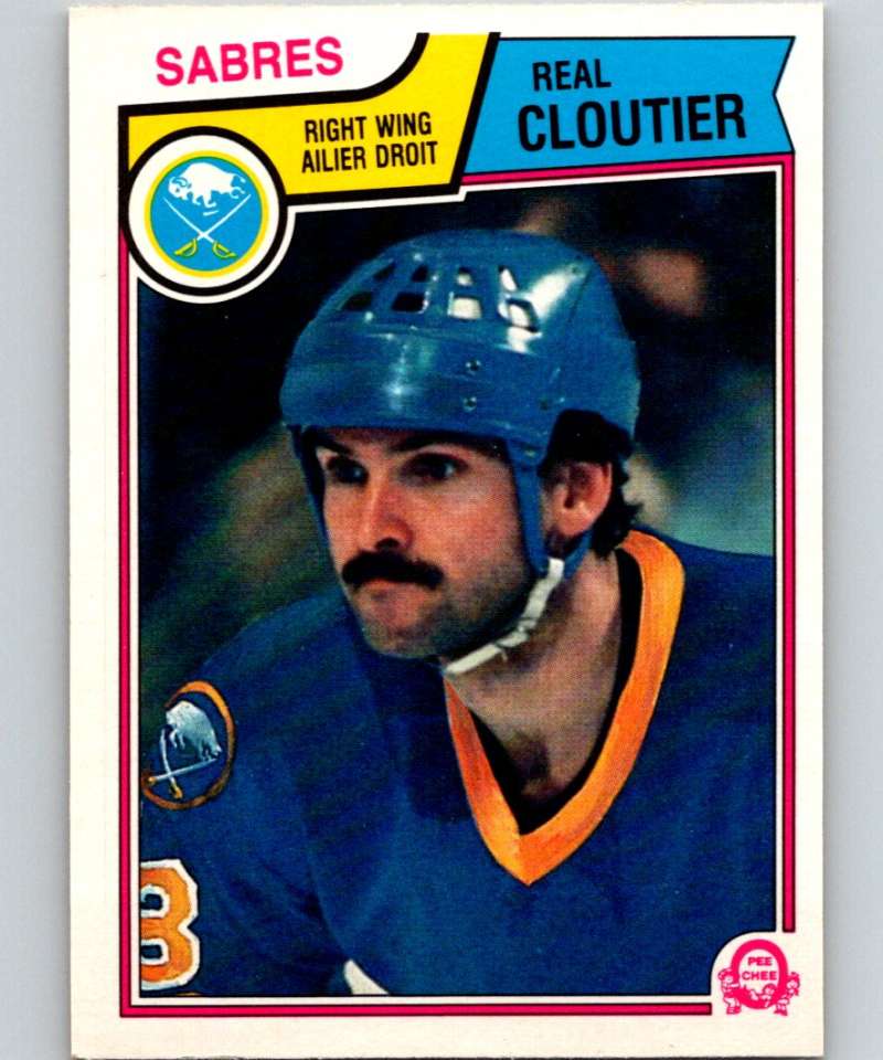1983-84 O-Pee-Chee #62 Real Cloutier Sabres NHL Hockey