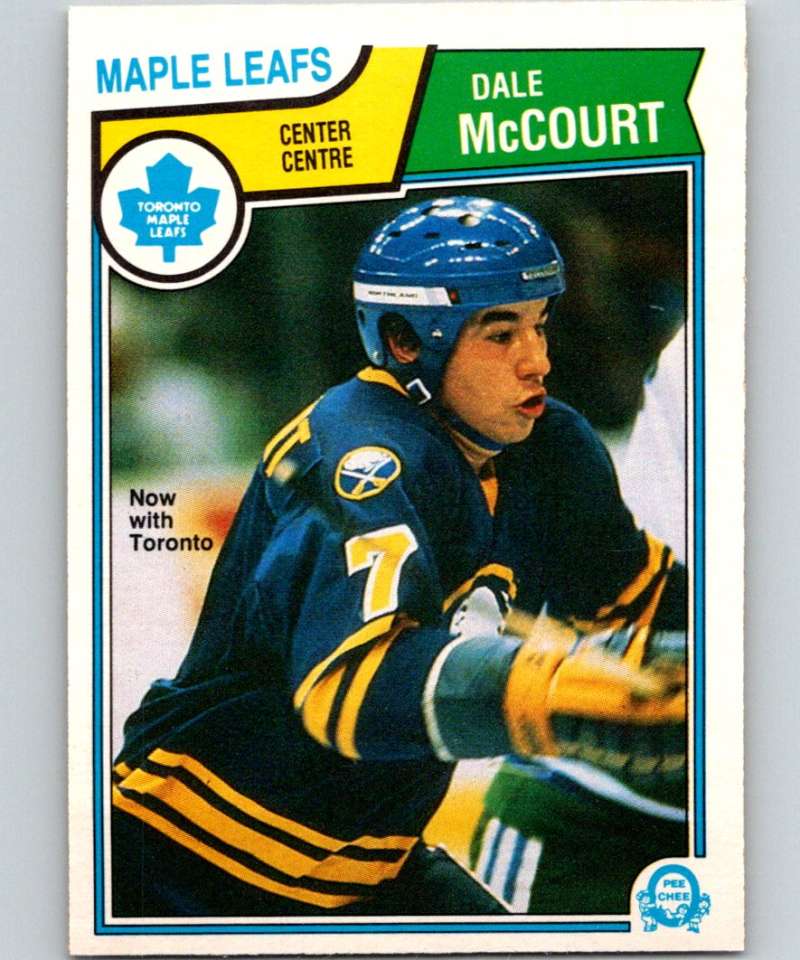 1983-84 O-Pee-Chee #66 Dale McCourt Maple Leafs NHL Hockey