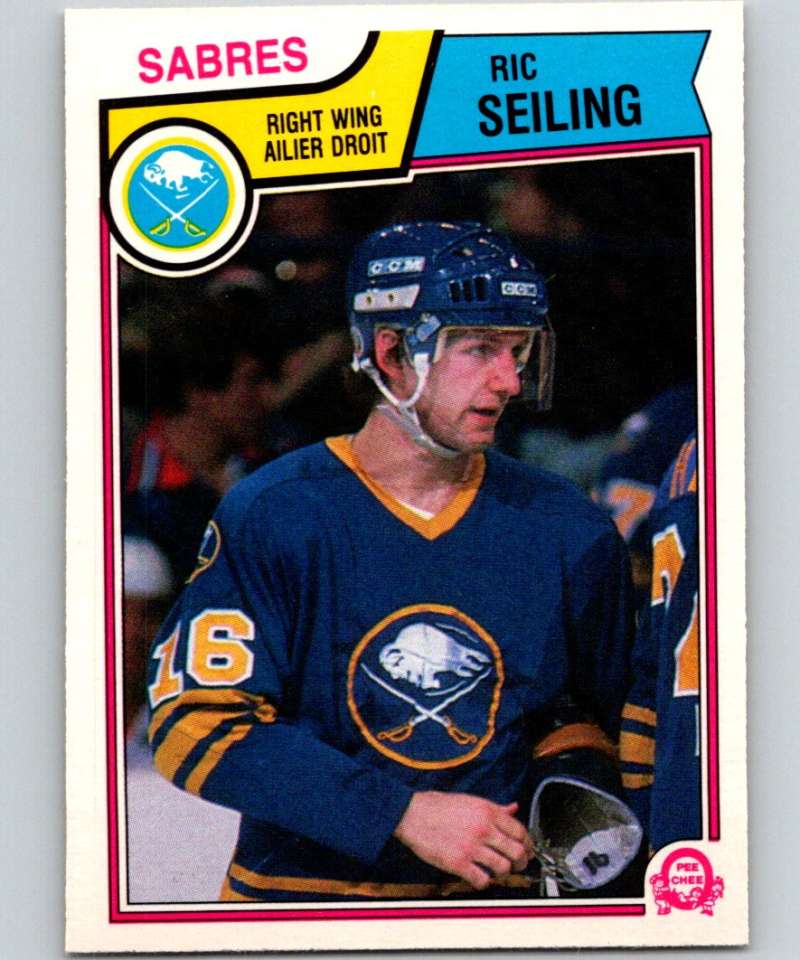 1983-84 O-Pee-Chee #72 Ric Seiling Sabres NHL Hockey