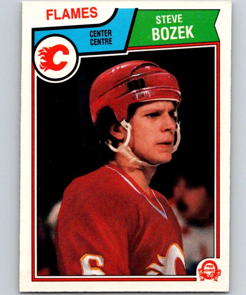 1983-84 O-Pee-Chee #77 Steve Bozek Flames NHL Hockey