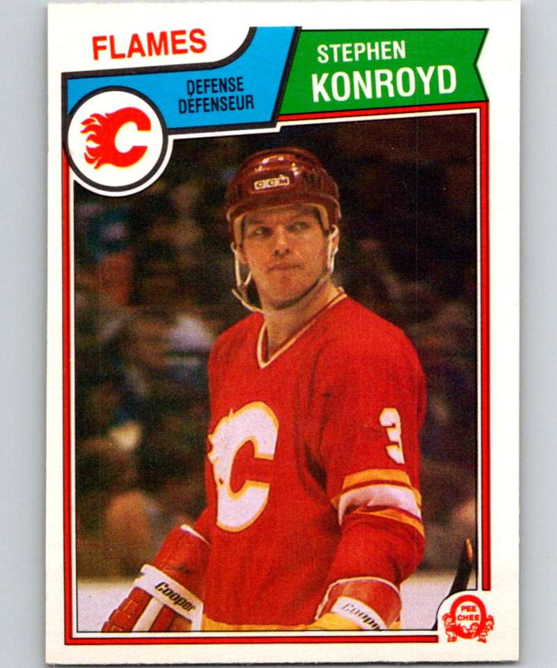 1983-84 O-Pee-Chee #85 Steve Konroyd Flames NHL Hockey