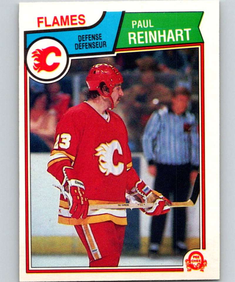 1983-84 O-Pee-Chee #91 Paul Reinhart Flames NHL Hockey