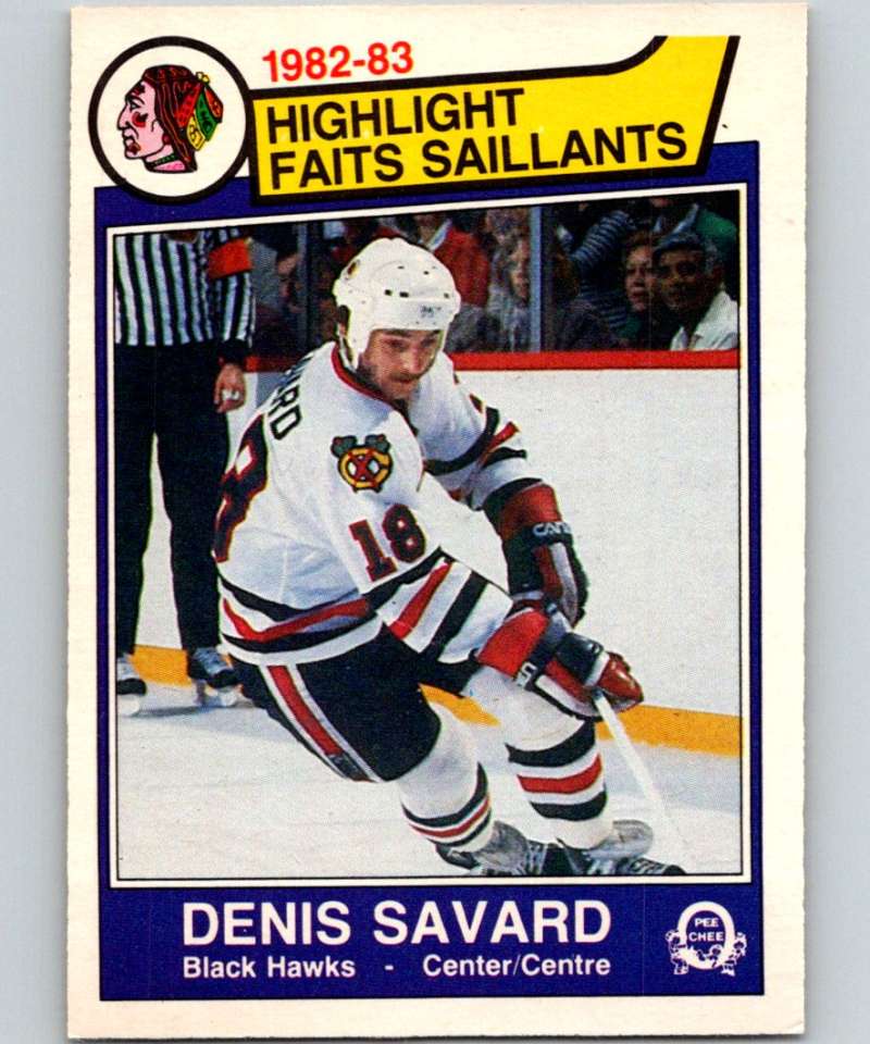 1983-84 O-Pee-Chee #96 Denis Savard Blackhawks HL NHL Hockey