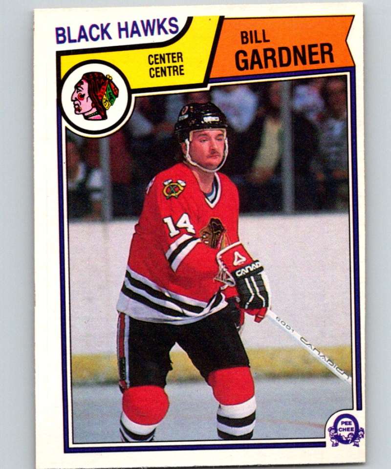 1983-84 O-Pee-Chee #103 Bill Gardner RC Rookie Blackhawks NHL Hockey