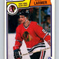 1983-84 O-Pee-Chee #105 Steve Larmer RC Rookie Blackhawks UER NHL Hockey Image 1