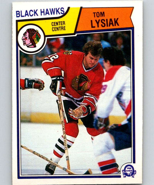 1983-84 O-Pee-Chee #107 Tom Lysiak Blackhawks NHL Hockey Image 1