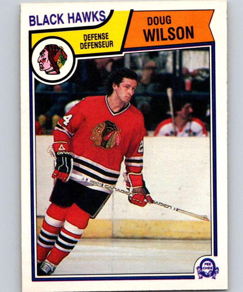 1983-84 O-Pee-Chee #114 Doug Wilson Blackhawks NHL Hockey