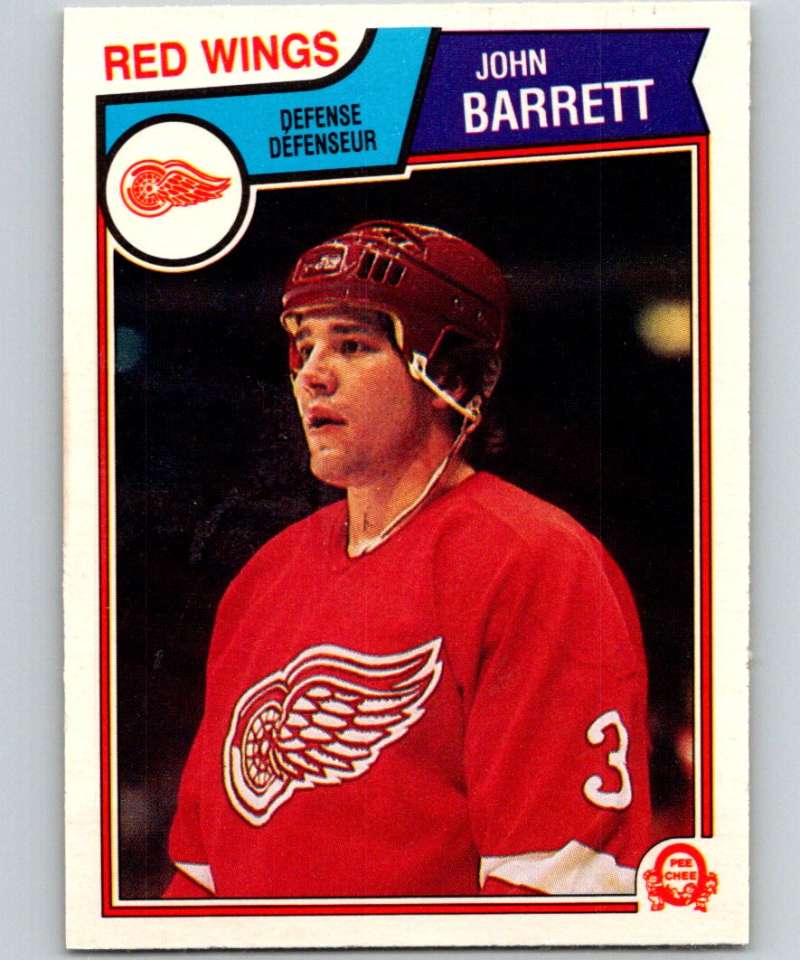 1983-84 O-Pee-Chee #117 John Barrett Red Wings NHL Hockey