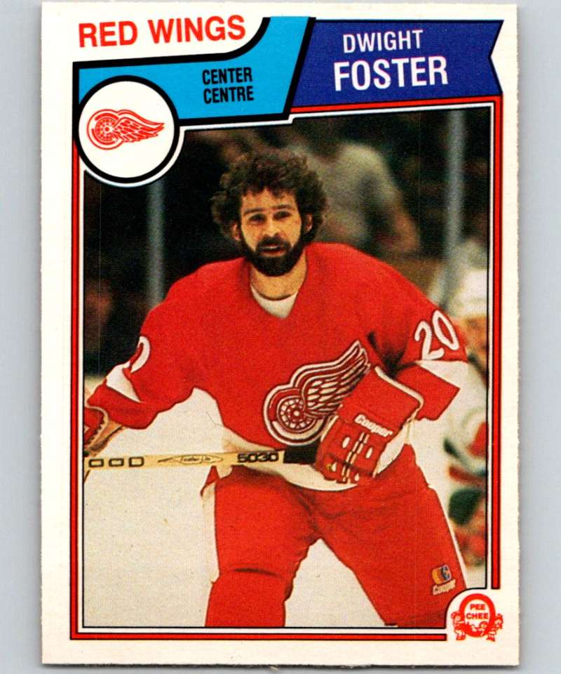 1983-84 O-Pee-Chee #122 Dwight Foster Red Wings NHL Hockey
