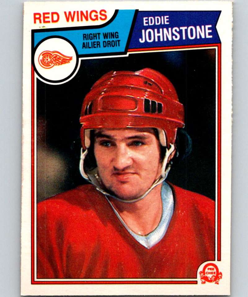 1983-84 O-Pee-Chee #124 Ed Johnstone Red Wings NHL Hockey