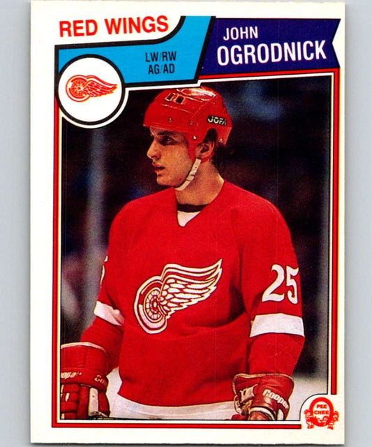 1983-84 O-Pee-Chee #128 John Ogrodnick Red Wings NHL Hockey Image 1