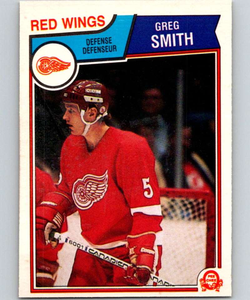 1983-84 O-Pee-Chee #130 Greg Smith Red Wings NHL Hockey