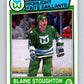 1983-84 O-Pee-Chee #136 Blaine Stoughton Whalers HL NHL Hockey
