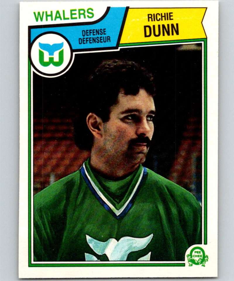 1983-84 O-Pee-Chee #137 Richie Dunn Whalers NHL Hockey