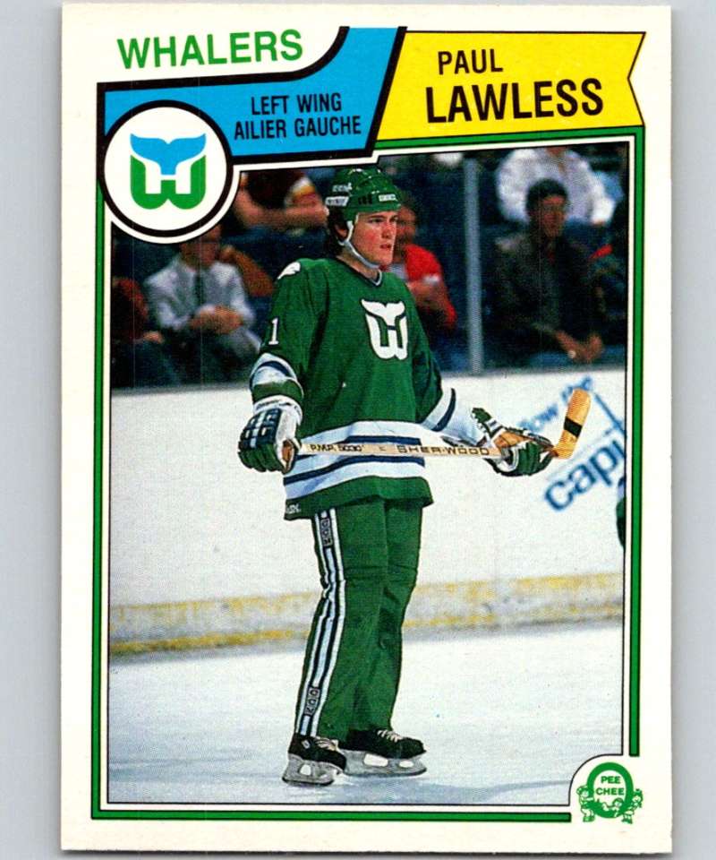 1983-84 O-Pee-Chee #141 Paul Lawless RC Rookie Whalers NHL Hockey