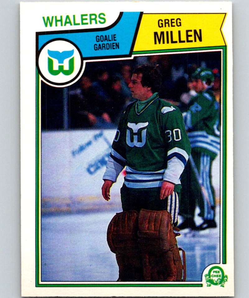 1983-84 O-Pee-Chee #143 Greg Millen Whalers NHL Hockey Image 1