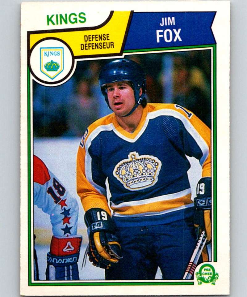 1983-84 O-Pee-Chee #154 Jim Fox Kings NHL Hockey