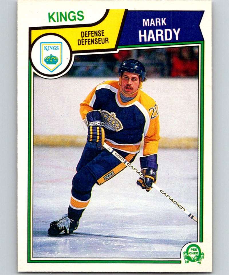 1983-84 O-Pee-Chee #155 Mark Hardy Kings NHL Hockey