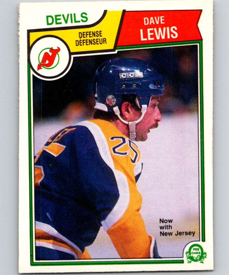 1983-84 O-Pee-Chee #158 Dave Lewis Kings NHL Hockey