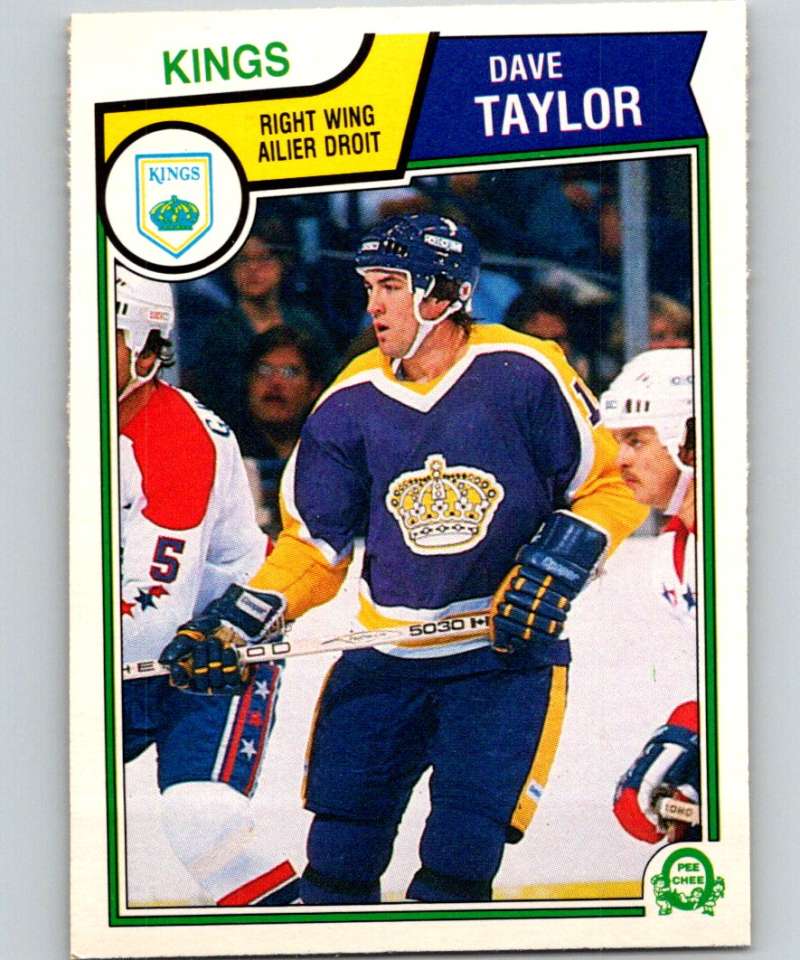 1983-84 O-Pee-Chee #163 Dave Taylor Kings NHL Hockey