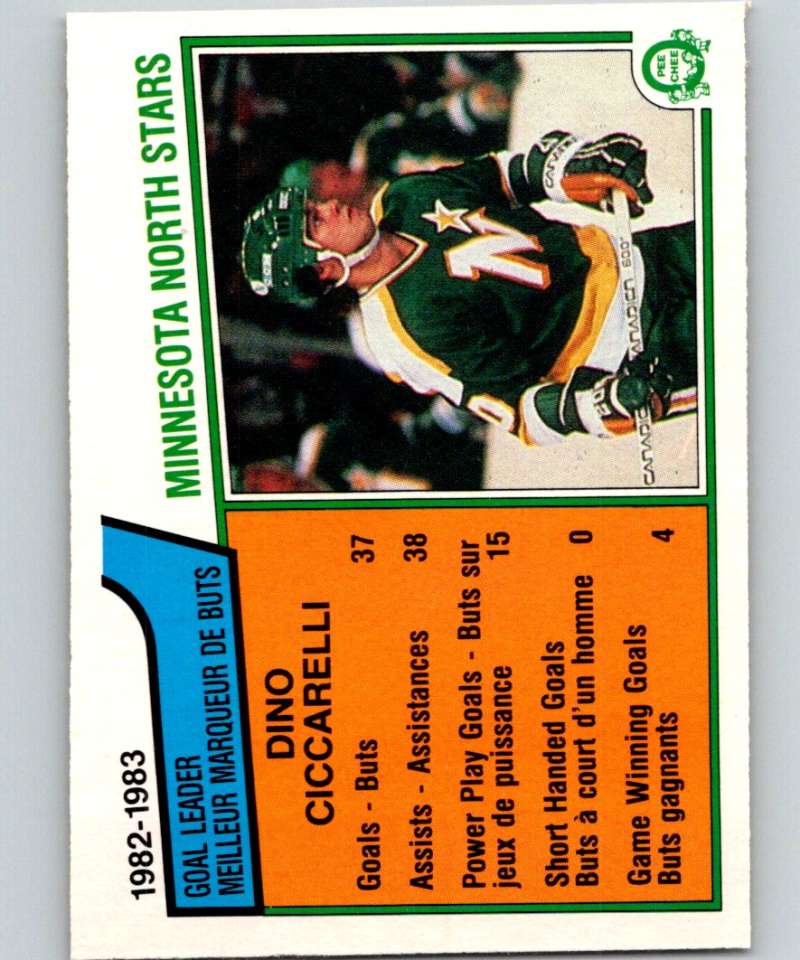 1983-84 O-Pee-Chee #164 Dino Ciccarelli North Stars TL NHL Hockey