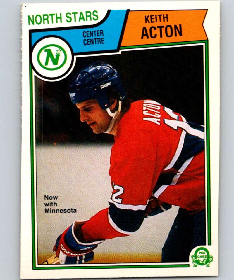 1983-84 O-Pee-Chee #184 Keith Acton North Stars NHL Hockey