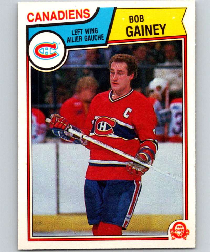 1983-84 O-Pee-Chee #187 Bob Gainey Canadiens NHL Hockey