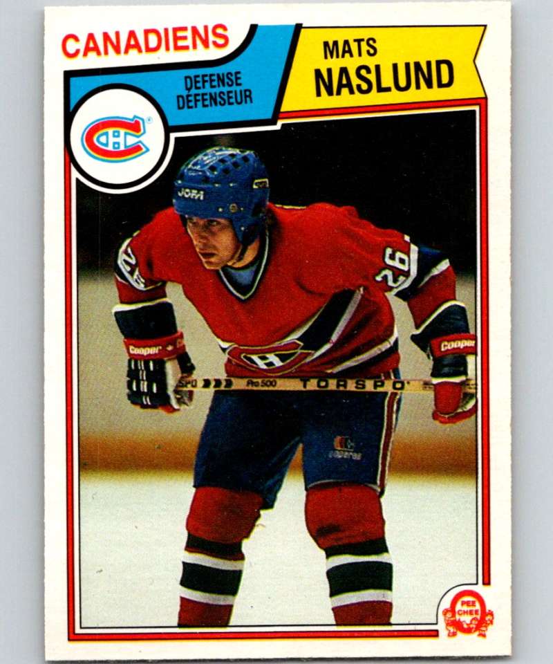 1983-84 O-Pee-Chee #193 Mats Naslund RC Rookie Canadiens NHL Hockey