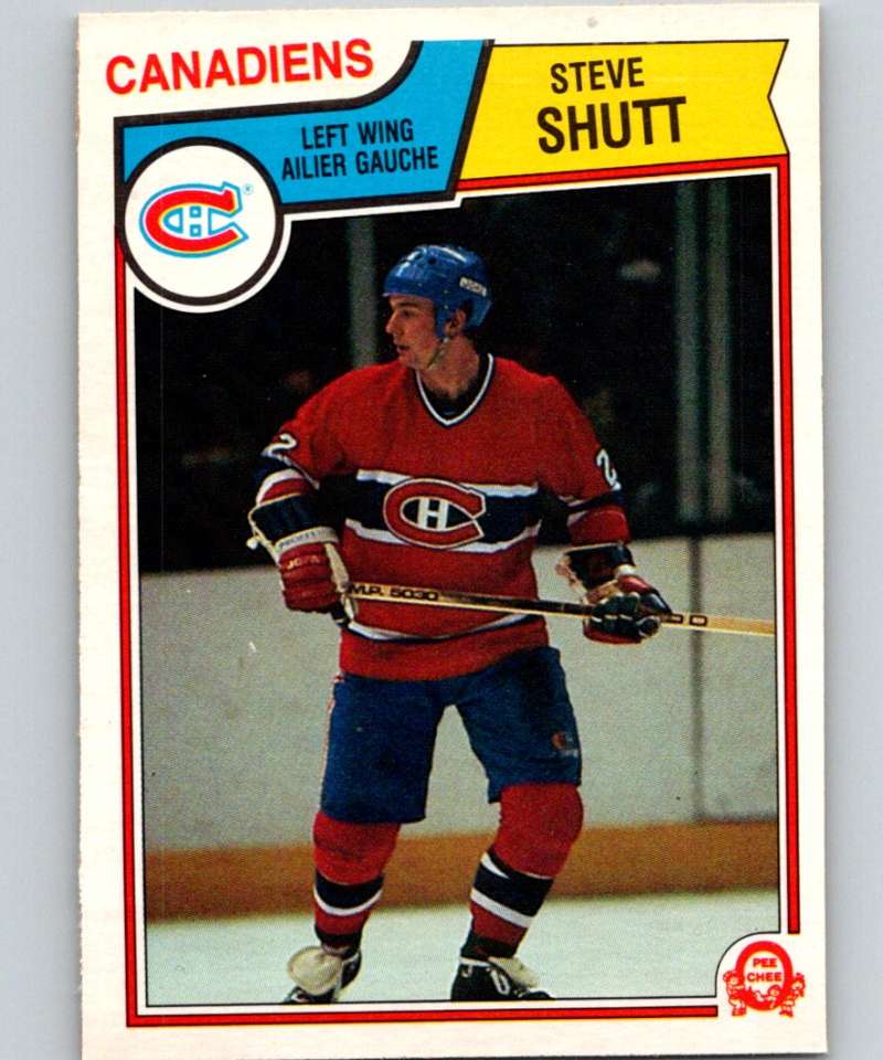 1983-84 O-Pee-Chee #198 Steve Shutt Canadiens NHL Hockey