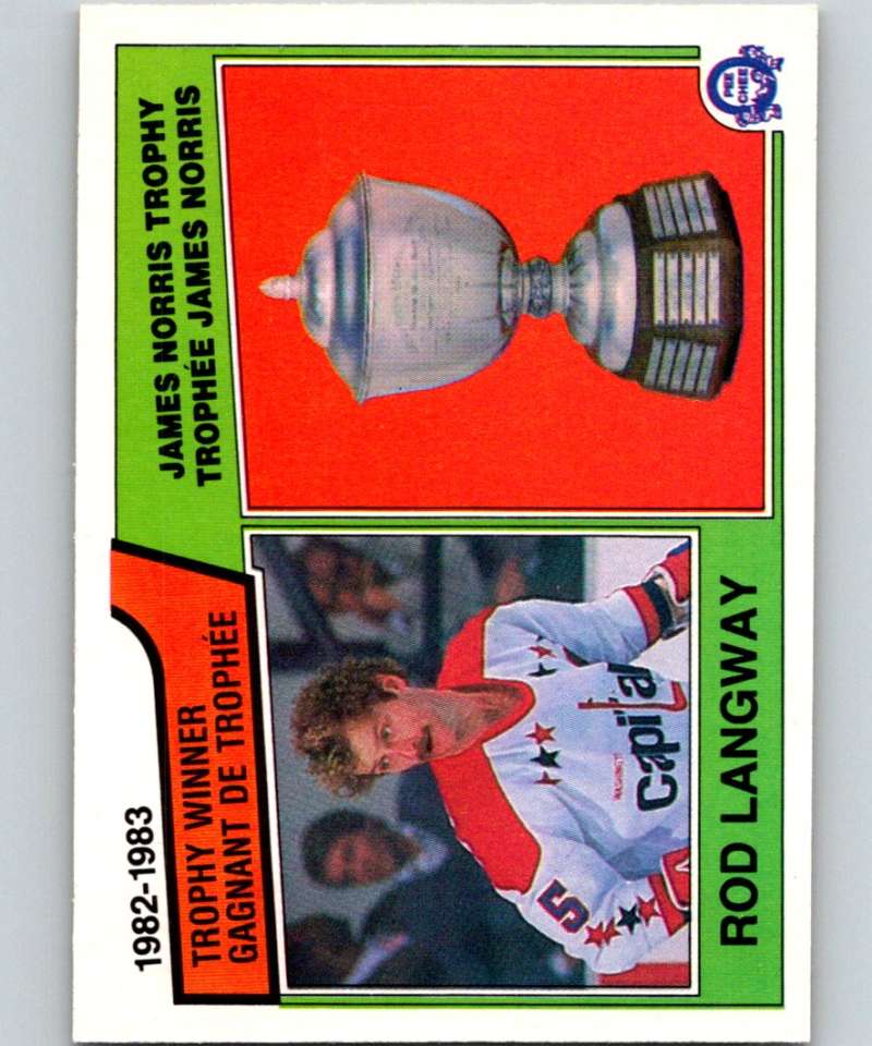1983-84 O-Pee-Chee #207 Rod Langway Capitals NHL Hockey