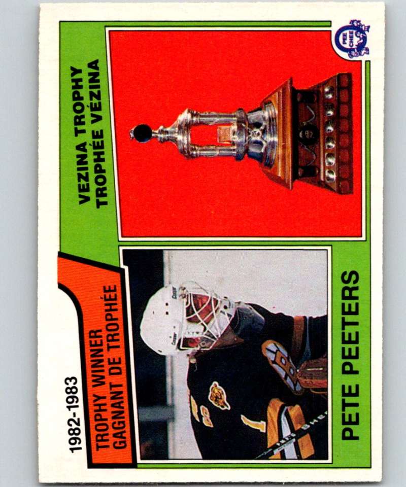 1983-84 O-Pee-Chee #209 Pete Peeters Bruins NHL Hockey